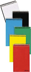 AMPAD - 50 Sheet, 3 x 5", Narrow Memo Book (Top Bound) - Assorted Colors - Exact Industrial Supply