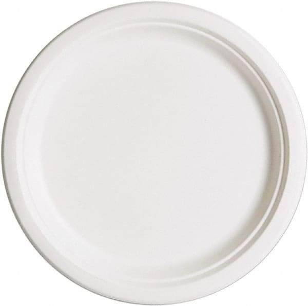 ECO PRODUCTS - Eco-Products Compostable Sugarcane Dinnerware, 10" Plate - White - Exact Industrial Supply