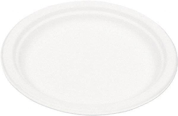 ECO PRODUCTS - Eco-Products Compostable Sugarcane Dinnerware, 9" Plate - White - Exact Industrial Supply