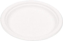 ECO PRODUCTS - Eco-Products Compostable Sugarcane Dinnerware, 9" Plate - White - Exact Industrial Supply