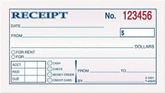 TOPS - 50 Sheet, 2-3/4 x 4-7/8", Receipt Book - White - Exact Industrial Supply