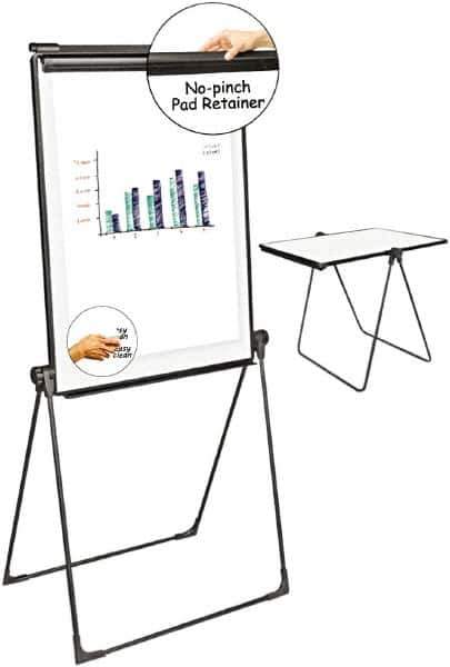 UNIVERSAL - Foldable Double Sided Dry Erase Easel - 37-1/2 Inch High - Exact Industrial Supply