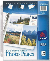 AVERY - 10 Piece Clear Photo Albums Accessories-Pages - 11-1/4" High x 8-1/2" Wide - Exact Industrial Supply