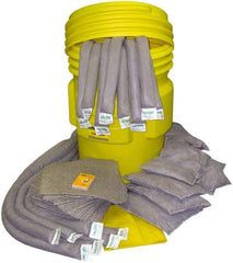 Oil-Dri - 95 Gal Capacity Universal Spill Kit - 95 Gal Plastic Overpack Container - Exact Industrial Supply
