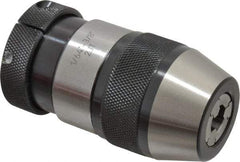 Accupro - JT2, 1/32 to 3/8" Capacity, Tapered Mount Drill Chuck - Keyless, 1.693" Sleeve Diam, 3.189" Open Length - Exact Industrial Supply