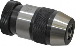 Accupro - JT33, 1/32 to 1/2" Capacity, Tapered Mount Drill Chuck - Keyless, 1.929" Sleeve Diam, 3-7/12" Open Length - Exact Industrial Supply