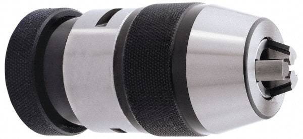 Accupro - JT33, 1/32 to 1/2" Capacity, Tapered Mount Drill Chuck - Keyless, 1.929" Sleeve Diam, 3-7/12" Open Length - Exact Industrial Supply