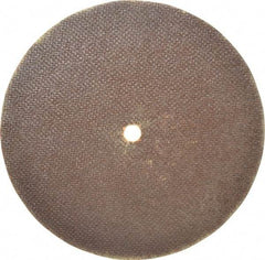 Norton - 8" 60 Grit Aluminum Oxide Cutoff Wheel - 0.06" Thick, 1/2" Arbor, 7,640 Max RPM, Use with Stationary Grinders - Exact Industrial Supply