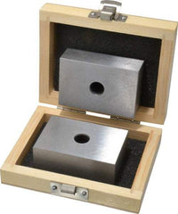 Fowler - 0.0003 Squareness Per Inch, Hardened Steel, 1-2-3 Block with 1 Hole Setup Block - 0.0002 Inch Overall Tolerance, 5/16 - 18 Inch Tapped Hole Size, 55-60 HRC Hardness, Sold As Matched Pair - Exact Industrial Supply