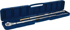 Value Collection - 1" Drive Micrometer Type Ratchet Head Torque Wrench - 300 Ft/Lb to 900 Ft/Lb Torque, 60" OAL, 6 Ft/Lb Graduation - Exact Industrial Supply