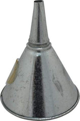 Plews - 1 Qt Capacity Steel Funnel - 6" Mouth OD, 3/4" Tip OD, Straight Spout - Exact Industrial Supply