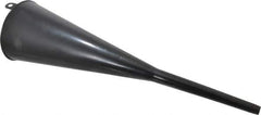 PRO-LUBE - 2 Qt Capacity Plastic Funnel - 5" Mouth OD, 1/2" Tip OD, Straight Spout, Black - Exact Industrial Supply