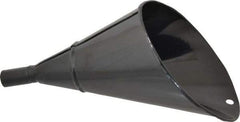 Value Collection - 2 Qt Capacity Steel Funnel - 1" Tip OD, 4" Straight Spout, Black - Exact Industrial Supply