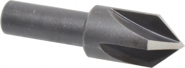Cleveland - 3/4" Head Diam, 1/2" Shank Diam, 4 Flute 82° High Speed Steel Countersink - Exact Industrial Supply