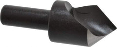 Cleveland - 1" Head Diam, 1/2" Shank Diam, 1 Flute 82° High Speed Steel Countersink - Oxide Finish, 2-3/4" OAL, Single End, Straight Shank, Right Hand Cut - Exact Industrial Supply