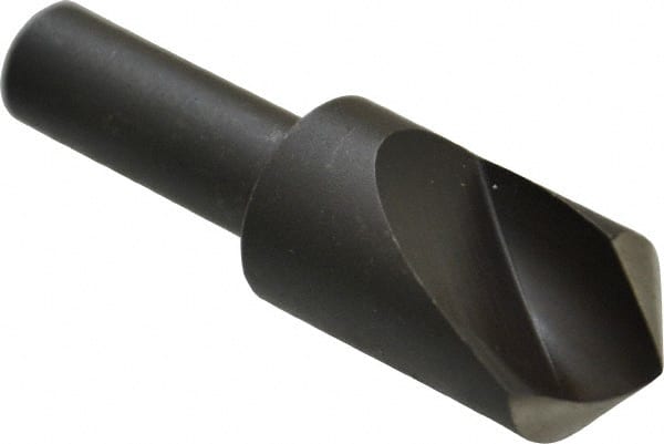 Cleveland - 5/8" Head Diam, 3/8" Shank Diam, 1 Flute 100° High Speed Steel Countersink - Exact Industrial Supply