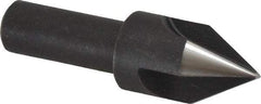 Cleveland - 3/4" Head Diam, 1/2" Shank Diam, 3 Flute 60° High Speed Steel Countersink - Oxide Finish, 2-5/8" OAL, Single End, Straight Shank, Right Hand Cut - Exact Industrial Supply