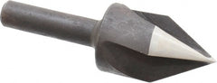 Cleveland - 1-1/4" Head Diam, 1/2" Shank Diam, 3 Flute 60° High Speed Steel Countersink - Exact Industrial Supply
