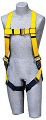 DBI/SALA - 420 Lb Capacity, Size Universal, Full Body Construction Safety Harness - Polyester Webbing, Side D-Ring, Pass-Thru Leg Strap, Pass-Thru Chest Strap - Exact Industrial Supply