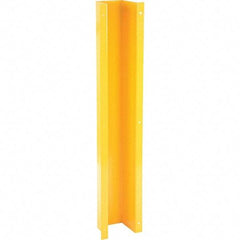 Vestil - 9-3/16" Wide x 6-1/8" Deep x 48" High, Steel Column Protector - Fits 5" Columns, Yellow - Exact Industrial Supply
