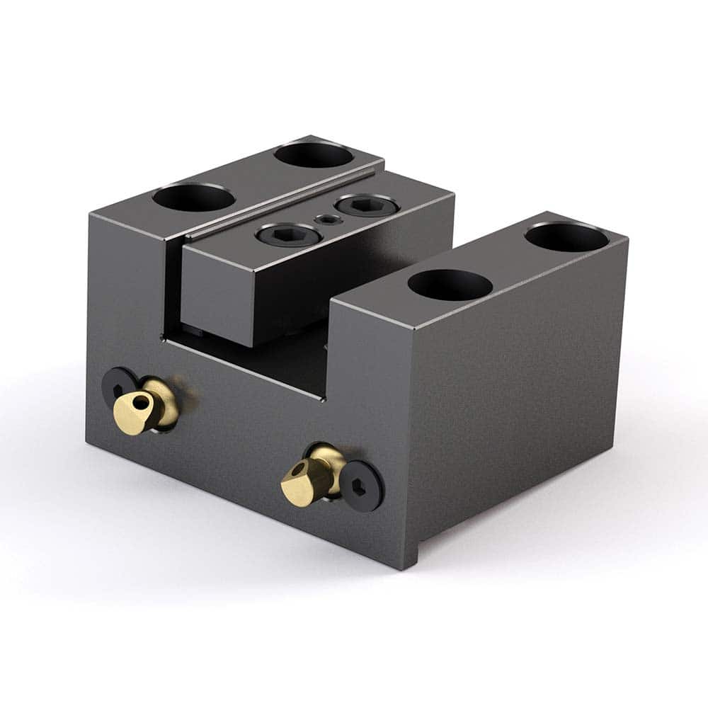 Global CNC Industries - Turret & VDI Tool Holders; Type: Haas OD Facing Block ; Clamping System: 80mm X 45mm ; Tool Axis: OD ; Through Coolant: No ; Outside Diameter (Decimal Inch): 1.0000 ; Additional Information: 4 Mounting Holes - Exact Industrial Supply