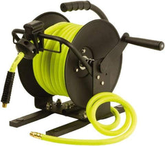 Legacy - 50' Manual Hose Reel - 300 psi, Hose Included - Exact Industrial Supply