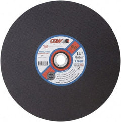 Camel Grinding Wheels - 12" 24 Grit Aluminum Oxide Cutoff Wheel - 1/8" Thick, 1" Arbor, 5,100 Max RPM - Exact Industrial Supply