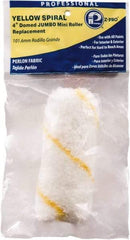 Premier Paint Roller - 1/4" Nap, 4" Wide Paint Roller Cover - Very Smooth Texture, Polyester - Exact Industrial Supply