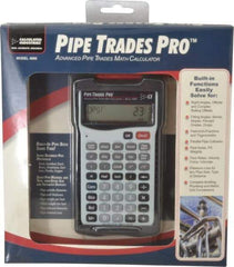 Calculated Industries - 58 Function Pipe Trades Industrial Calculator - 5.6299 Inch Long x 3 Inch Wide - Exact Industrial Supply