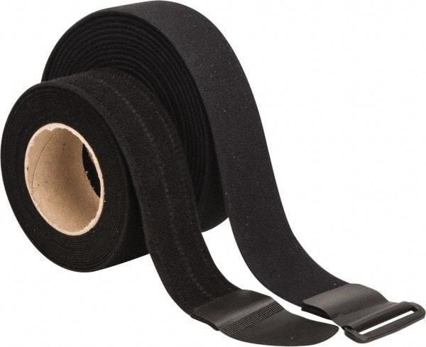 VELCRO Brand - 22 Piece 2" Wide x 5 Yd Long Self Fastening Tie/Strap Kit - Roll, Black - Exact Industrial Supply