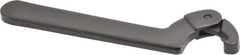 Proto - 3/4" to 2" Capacity, Black Oxide Finish, Adjustable Hook Spanner Wrench - 6-3/8" OAL, 1/8" Hook Pin Height - Exact Industrial Supply