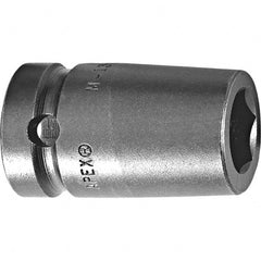 Impact Socket: 3/8″ Drive, Square Drive 6-Point, 31.7 mm OAL