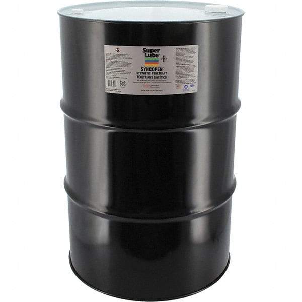 Synco Chemical - 55 Gal Drum Synthetic Penetrant - Translucent Brown, -10°F to 180°F, Food Grade - Exact Industrial Supply
