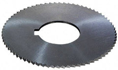 Controx - 2-1/2" Diam x 0.02" Blade Thickness x 5/8" Arbor Hole Diam, 120 Tooth Slitting and Slotting Saw - Arbor Connection, Right Hand, Uncoated, High Speed Steel, Concave Ground - Exact Industrial Supply