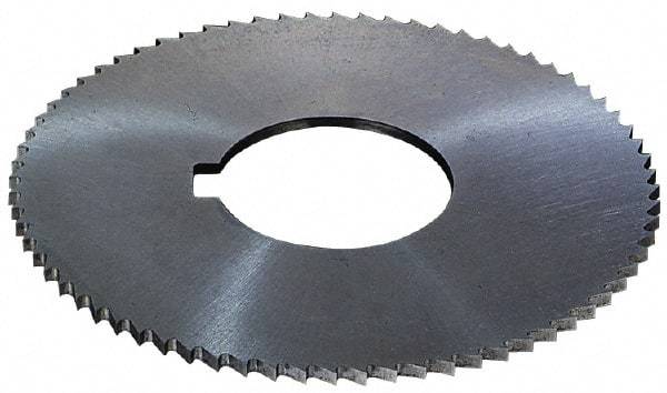 Controx - 2-1/2" Diam x 1/8" Blade Thickness x 5/8" Arbor Hole Diam, 72 Tooth Slitting and Slotting Saw - Arbor Connection, Right Hand, Uncoated, Cobalt, Concave Ground, Contains Keyway - Exact Industrial Supply