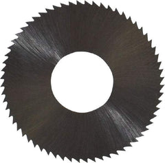 Controx - 1" Diam x 0.02" Blade Thickness x 3/8" Arbor Hole Diam, 64 Tooth Slitting and Slotting Saw - Arbor Connection, Right Hand, Uncoated, High Speed Steel, Concave Ground - Exact Industrial Supply