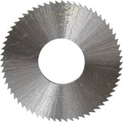 Controx - 1" Diam x 0.04" Blade Thickness x 3/8" Arbor Hole Diam, 64 Tooth Slitting and Slotting Saw - Arbor Connection, Right Hand, Uncoated, Cobalt, Concave Ground, Contains Keyway - Exact Industrial Supply