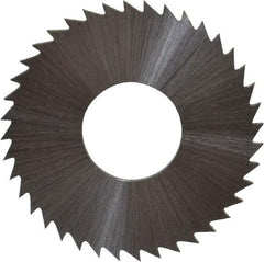 Controx - 1" Diam x 0.0469" Blade Thickness x 3/8" Arbor Hole Diam, 40 Tooth Slitting and Slotting Saw - Arbor Connection, Right Hand, Uncoated, Cobalt, Concave Ground, Contains Keyway - Exact Industrial Supply