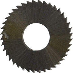 Controx - 1" Diam x 0.0938" Blade Thickness x 3/8" Arbor Hole Diam, 40 Tooth Slitting and Slotting Saw - Arbor Connection, Right Hand, Uncoated, Cobalt, Concave Ground, Contains Keyway - Exact Industrial Supply