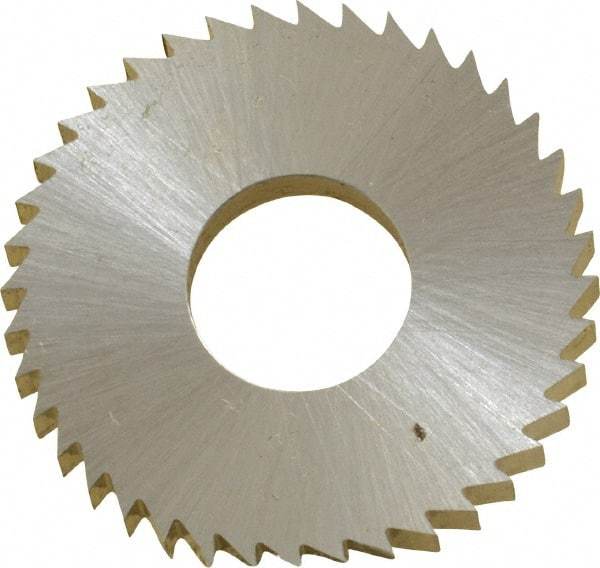 Controx - 1" Diam x 1/8" Blade Thickness x 3/8" Arbor Hole Diam, 40 Tooth Slitting and Slotting Saw - Arbor Connection, Right Hand, Uncoated, Cobalt, Concave Ground, Contains Keyway - Exact Industrial Supply