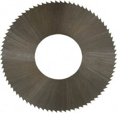 Controx - 1-1/4" Diam x 0.0156" Blade Thickness x 1/2" Arbor Hole Diam, 80 Tooth Slitting and Slotting Saw - Arbor Connection, Right Hand, Uncoated, High Speed Steel, Concave Ground - Exact Industrial Supply