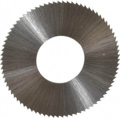 Controx - 1-1/4" Diam x 0.0313" Blade Thickness x 1/2" Arbor Hole Diam, 80 Tooth Slitting & Slotting Saw - Arbor Connection, Right Hand, Uncoated, M2 High Speed Steel, Concave Ground - Exact Industrial Supply