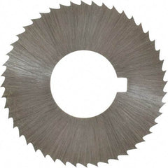 Controx - 1-1/4" Diam x 0.04" Blade Thickness x 1/2" Arbor Hole Diam, 48 Tooth Slitting and Slotting Saw - Arbor Connection, Right Hand, Uncoated, Cobalt, Concave Ground, Contains Keyway - Exact Industrial Supply