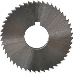 Controx - 1-1/2" Diam x 1/8" Blade Thickness x 1/2" Arbor Hole Diam, 48 Tooth Slitting and Slotting Saw - Arbor Connection, Right Hand, Uncoated, Cobalt, Concave Ground, Contains Keyway - Exact Industrial Supply