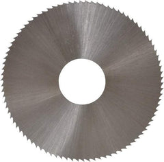 Controx - 1-3/4" Diam x 0.018" Blade Thickness x 1/2" Arbor Hole Diam, 90 Tooth Slitting and Slotting Saw - Arbor Connection, Right Hand, Uncoated, High Speed Steel, Concave Ground - Exact Industrial Supply