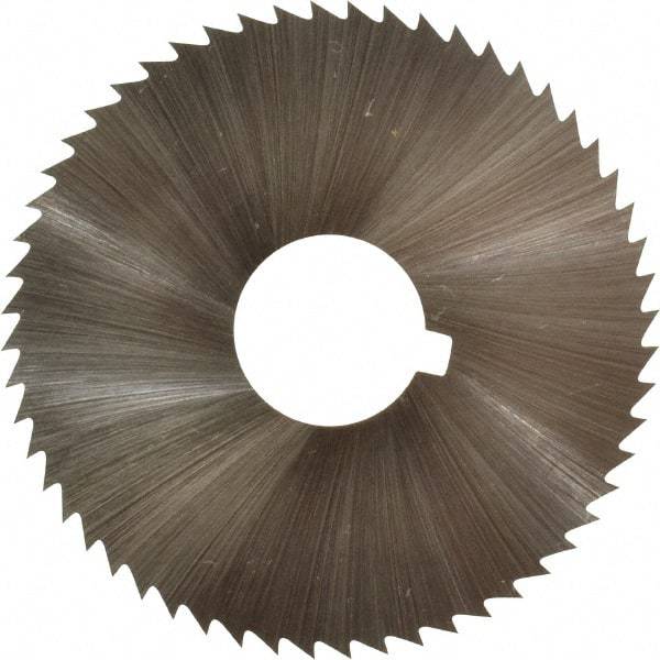 Controx - 1-3/4" Diam x 0.0469" Blade Thickness x 1/2" Arbor Hole Diam, 56 Tooth Slitting and Slotting Saw - Arbor Connection, Right Hand, Uncoated, Cobalt, Concave Ground, Contains Keyway - Exact Industrial Supply