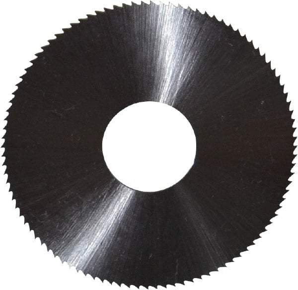 Controx - 2" Diam x 0.0313" Blade Thickness x 5/8" Arbor Hole Diam, 100 Tooth Slitting & Slotting Saw - Arbor Connection, Right Hand, Uncoated, M2 High Speed Steel, Concave Ground - Exact Industrial Supply