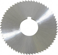 Controx - 2" Diam x 0.0469" Blade Thickness x 5/8" Arbor Hole Diam, 64 Tooth Slitting and Slotting Saw - Arbor Connection, Right Hand, Uncoated, Cobalt, Concave Ground, Contains Keyway - Exact Industrial Supply