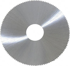 Controx - 2-1/2" Diam x 0.0313" Blade Thickness x 5/8" Arbor Hole Diam, 120 Tooth Slitting & Slotting Saw - Arbor Connection, Right Hand, Uncoated, M2 High Speed Steel, Concave Ground - Exact Industrial Supply