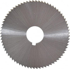 Controx - 2-1/2" Diam x 0.0938" Blade Thickness x 5/8" Arbor Hole Diam, 72 Tooth Slitting and Slotting Saw - Arbor Connection, Right Hand, Uncoated, Cobalt, Concave Ground, Contains Keyway - Exact Industrial Supply